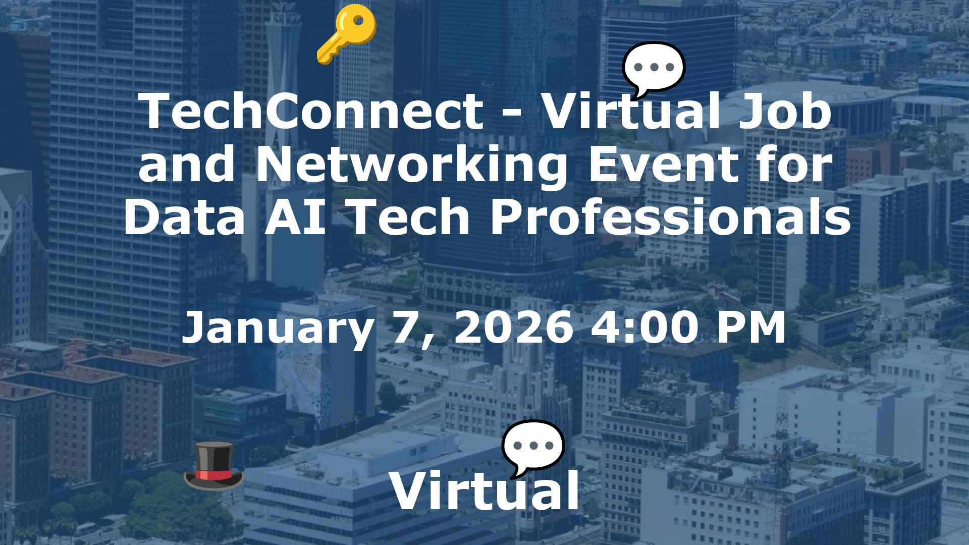 TechConnect - Virtual Job and Networking Event for Data AI Tech Professionals event image